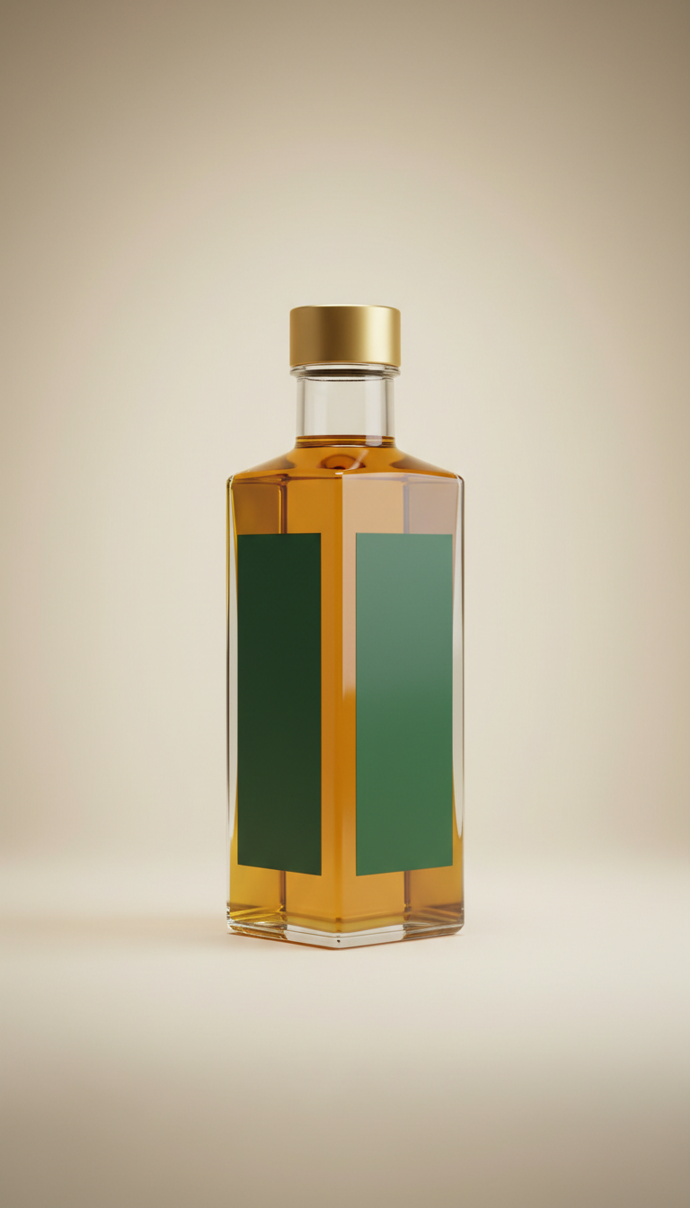 Cold-Pressed Mustard Oil Glass Bottle